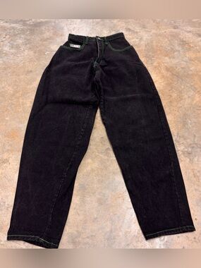 Vintage 90s Cross Colours Academic Hard Wear Baggy Jeans Made in USA Womens 28